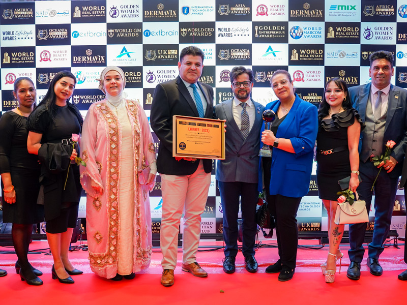 Cybersecurity winners celebrating their award