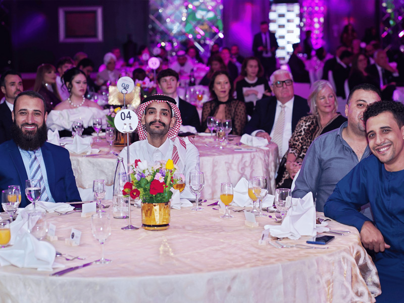 Judging panel evaluating education technology entries