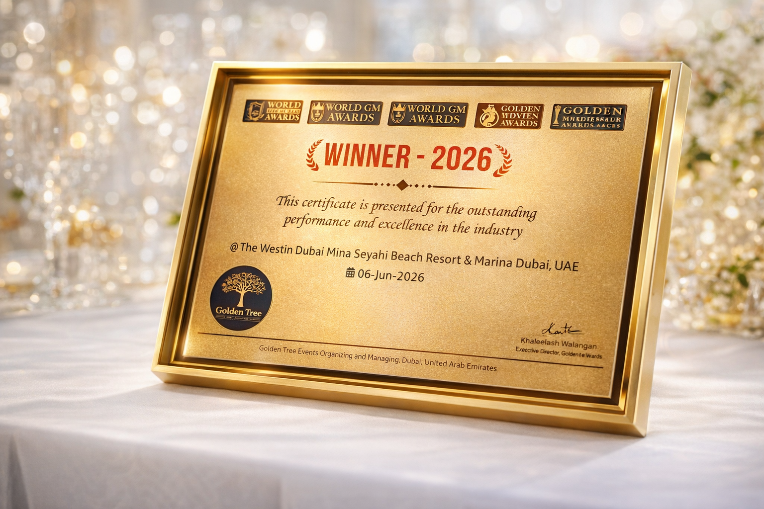 Winner Plaque